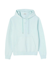 Sandro Men's Embroidered Hoodie In Mint Blue