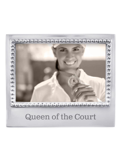 Mariposa Beaded Queen Of The Court Frame In Silver