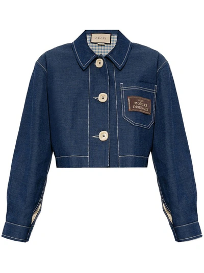 GUCCI GUCCI BLUE DENIM JACKET