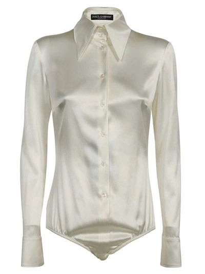 Dolce & Gabbana Bodysuit Shirt In White