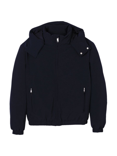 Sandro Alps Hooded Zip Jacket In Marine