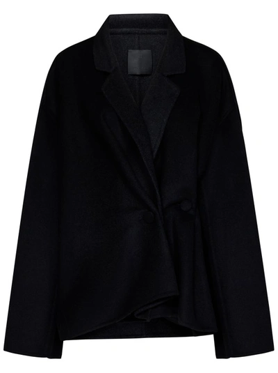 Givenchy Women's Blazer In Double Face Wool And Cashmere In Black