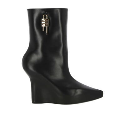 GIVENCHY BLACK LEATHER BOOTS