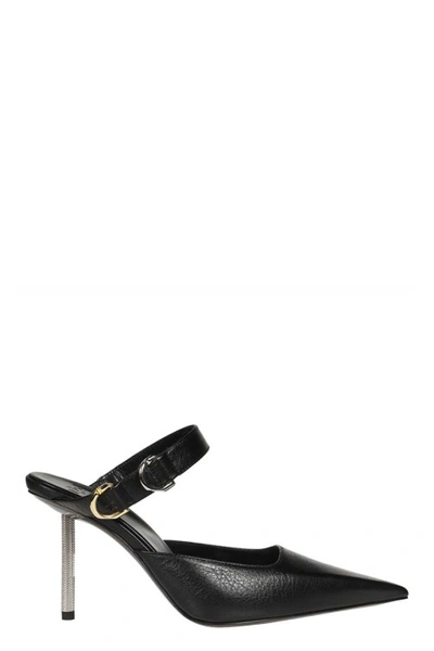 Givenchy Voyou High Buckle Mules In Black