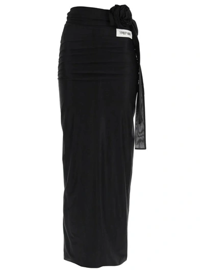 DOLCE & GABBANA JERSEY STRETCH MAXI SKIRT