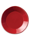 Vietri Lastra Aqua European Dinner Plate In Red