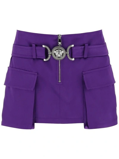 Versace Medusa 95 Skirt In Purple