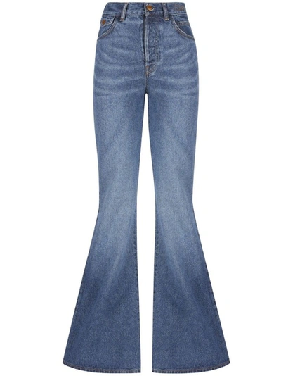 CHLOÉ COTTON DENIM FLARED JEANS