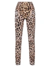 Dolce & Gabbana X Kim Leopard Pants In Pink