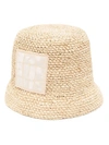 Jacquemus Le Bob Ficiu Bucket Cap In Neutrals