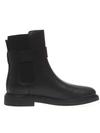 TORY BURCH BLACK LEATHER ANKLE BOOTS