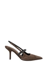 Brunello Cucinelli Slingback In Brown