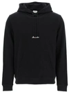 Saint Laurent Black Rive Gauche Logo Hoodie