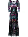 TEMPERLEY LONDON WOODLAND V-NECK DRESS,17AWOO5114812131094