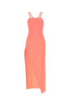 Attico Fujiko Double-strap Asymmetric Midi Dress