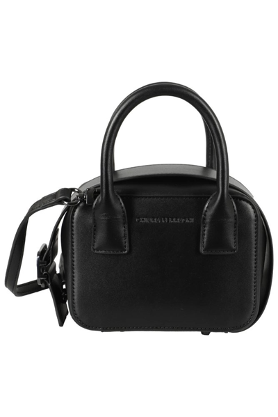 Chiara Ferragni Logo Embossed Zipped Tote Bag In Black