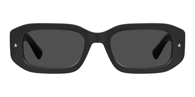 Chiara Ferragni Rectangular Frame Sunglasses In Black