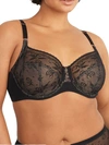 Skarlett Blue Lacy Full Coverage Bra In Black