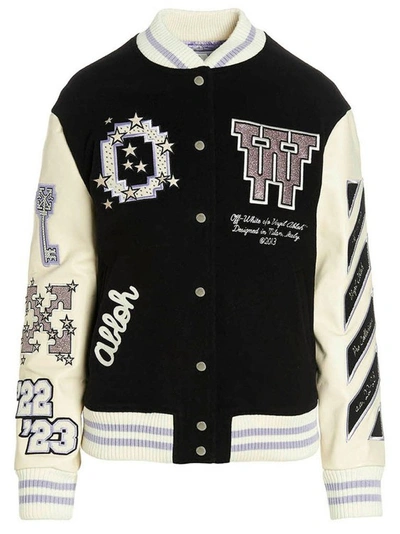 OFF-WHITE WOOL BOMBER JACKET