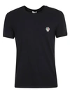 Dolce & Gabbana Blue Navy Cotton Round Neck T-shirt In Black