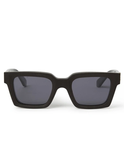 Off-white Arrows-motif Clip-on Sunglasses In Black
