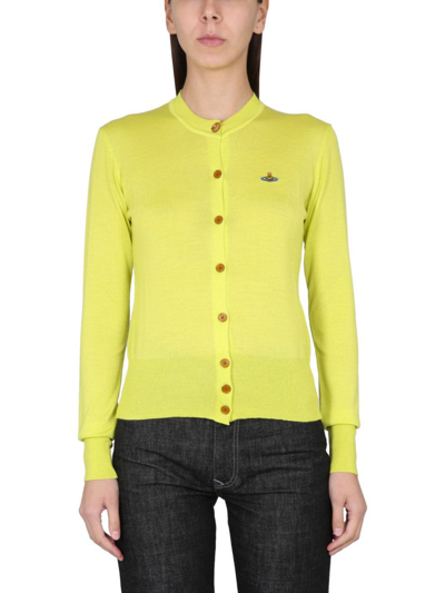 Vivienne Westwood Knit Cardigan In Yellow