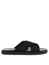 Ferragamo Black Monogram Sandals