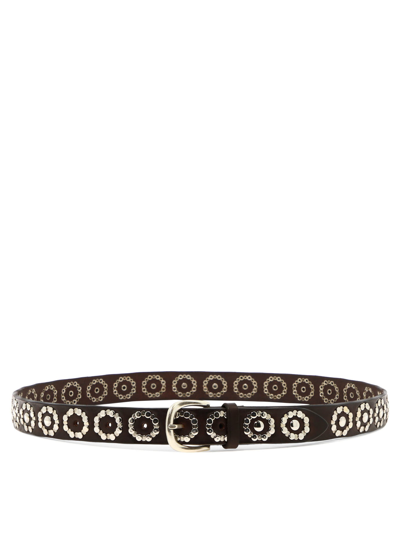 Orciani Belt With Studs In Brown
