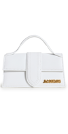 Jacquemus Leather Le Grand Bambino Shoulder Bag In White