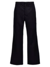 Wales Bonner Pantalone In Cotone Blu Notte Uomo
