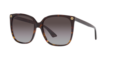 Gucci Woman Sunglass Gg0022s In Brown Gradient