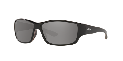 Maui Jim Man Sunglass Local Kine In Black / Grey / Maroon