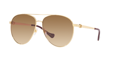 Gucci Woman Sunglass Gg1088s In Gold