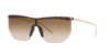 Saint Laurent Sl 519 Shield-frame Sunglasses In Gold