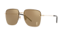 Saint Laurent Womens Ys000297 Sl 312 M Rectangular-frame Metal Sunglasses Gold In Brown