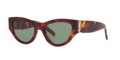 Saint Laurent Woman Sunglass Sl M94 In Green