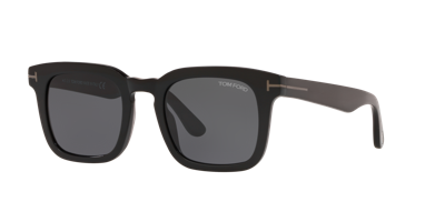 Tom Ford Dax Smoke Square Mens Sunglasses Ft0751f-n 01a 53 In Gunmetal
