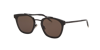 Saint Laurent Aviator Metal Sunglasses In Grey