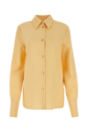 Bally Polyester Blend Shirt With Italian Collar And Angle Cuffs In Yellow