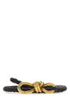 Bottega Veneta Andiamo Knotted-buckle Belt In Brown