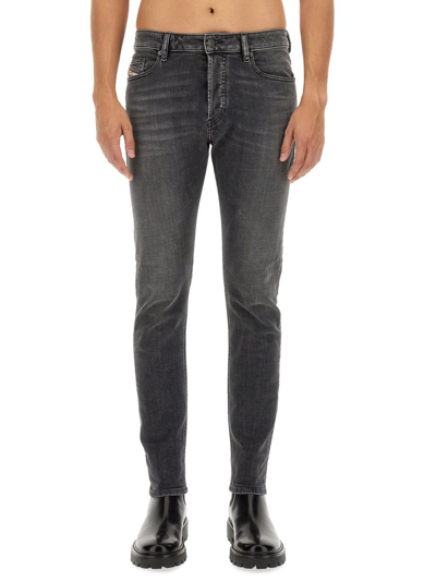 Diesel D-luster Stonewashed Jeans In Blue