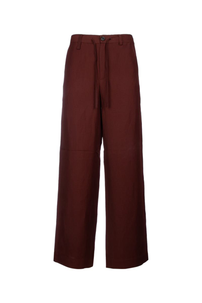 Jacquemus Trousers In Brown