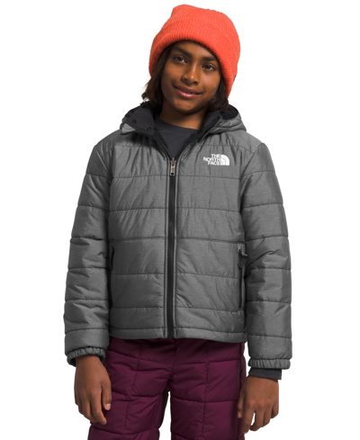 The North Face Kids' Big Boys Reversible Mount Chimbo Jacket In Tnf Medium Grey Heather