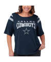 G-iii 4her By Carl Banks Navy Dallas Cowboys Plus Size Linebacker Three-quarter Sleeve T-shirt In Navy