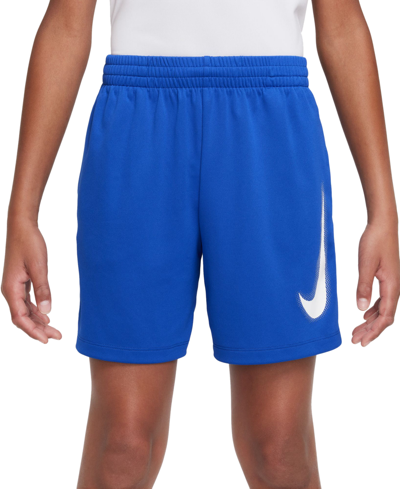 Nike Multi Big Kids' (boys') Dri-fit Graphic Training Shorts In Blue