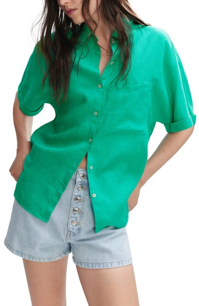 Mango Shirt Green