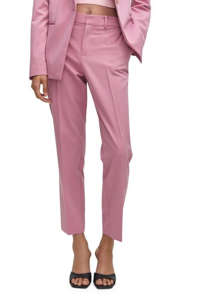 Mango Women's Straight Suit Pants In Pink