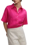 Mango Shirt Fuchsia In Fuchsia