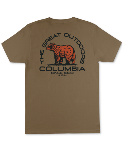 Columbia Men's Great Outdoors Bear Graphic T-shirt In Delta