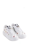 Karl Lagerfeld Kenna Stud Sneaker In Bright White